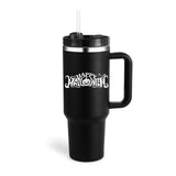 40 Oz Tumbler With Handle Straw Insulated, Stainless Steel Spill Proof Vacuum Coffee Cup Suitable For Car Gym Office Travel