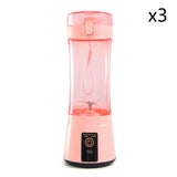 Portable Electric Fruit Juicer Wireless USB Rechargeable Mini Mixer