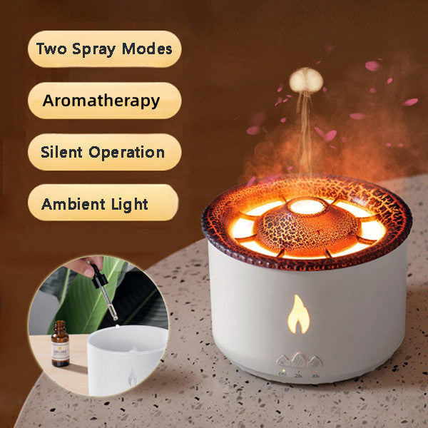 Ultrasonic Essential Oil Humidifier Volcano Aromatherapy Machine Spray