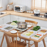 Kitchen Folding Storage Rack with Draining Basket Fruit Vegetable Storage Holder