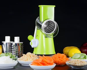 Manual Kitchen Accessories Multifunctional Round Mandoline Potato Slicer Vegetable Cutter
