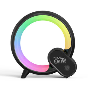 Q Light Analog Sunrise Digital Display Alarm Clock Bluetooth Audio Intelligent Wake-up