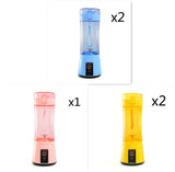 Portable Electric Fruit Juicer Wireless USB Rechargeable Mini Mixer