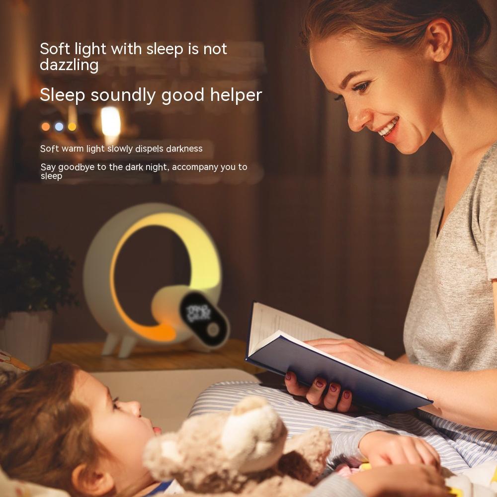 Q Light Analog Sunrise Digital Display Alarm Clock Bluetooth Audio Intelligent Wake-up