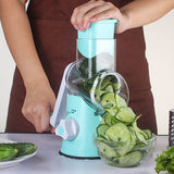 Manual Kitchen Accessories Multifunctional Round Mandoline Potato Slicer Vegetable Cutter