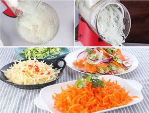 Manual Kitchen Accessories Multifunctional Round Mandoline Potato Slicer Vegetable Cutter