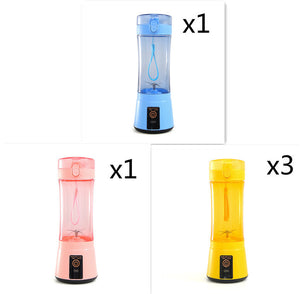 Portable Electric Fruit Juicer Wireless USB Rechargeable Mini Mixer