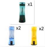 Portable Electric Fruit Juicer Wireless USB Rechargeable Mini Mixer