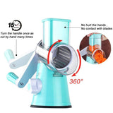 Manual Kitchen Accessories Multifunctional Round Mandoline Potato Slicer Vegetable Cutter