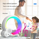 Q Light Analog Sunrise Digital Display Alarm Clock Bluetooth Audio Intelligent Wake-up