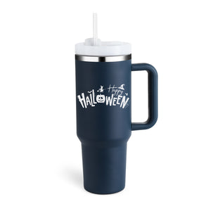 40 Oz Tumbler With Handle Straw Insulated, Stainless Steel Spill Proof Vacuum Coffee Cup Suitable For Car Gym Office Travel
