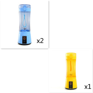Portable Electric Fruit Juicer Wireless USB Rechargeable Mini Mixer