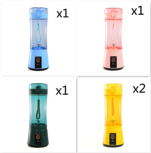Portable Electric Fruit Juicer Wireless USB Rechargeable Mini Mixer