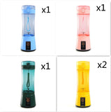 Portable Electric Fruit Juicer Wireless USB Rechargeable Mini Mixer