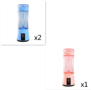 Portable Electric Fruit Juicer Wireless USB Rechargeable Mini Mixer