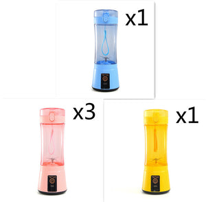 Portable Electric Fruit Juicer Wireless USB Rechargeable Mini Mixer