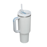 40 Oz Tumbler With Handle Straw Insulated, Stainless Steel Spill Proof Vacuum Coffee Cup Suitable For Car Gym Office Travel