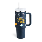 40 Oz Tumbler With Handle Straw Insulated, Stainless Steel Spill Proof Vacuum Coffee Cup Suitable For Car Gym Office Travel