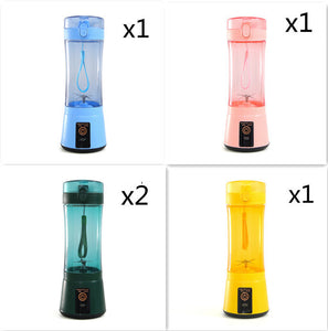 Portable Electric Fruit Juicer Wireless USB Rechargeable Mini Mixer