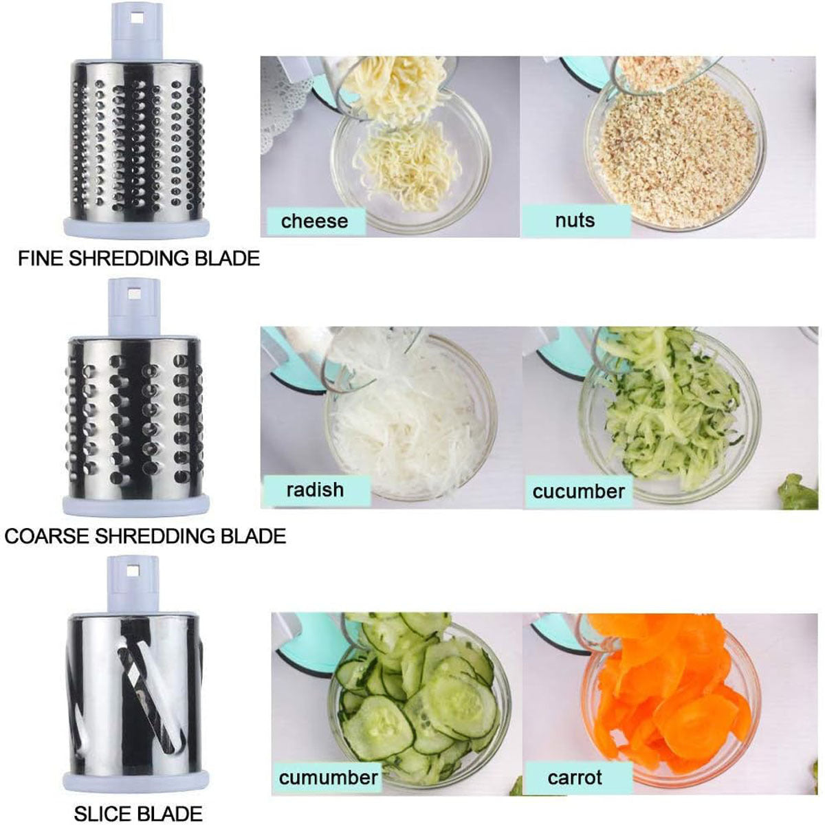 Manual Kitchen Accessories Multifunctional Round Mandoline Potato Slicer Vegetable Cutter