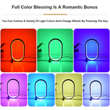 Usb Plug-In Lamp Oval Acrylic Lamp Touch Control