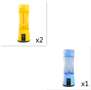 Portable Electric Fruit Juicer Wireless USB Rechargeable Mini Mixer