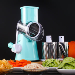 Manual Kitchen Accessories Multifunctional Round Mandoline Potato Slicer Vegetable Cutter