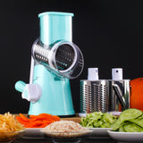Manual Kitchen Accessories Multifunctional Round Mandoline Potato Slicer Vegetable Cutter