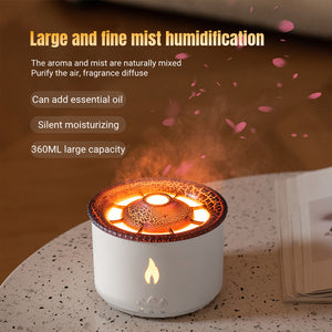 Ultrasonic Essential Oil Humidifier Volcano Aromatherapy Machine Spray